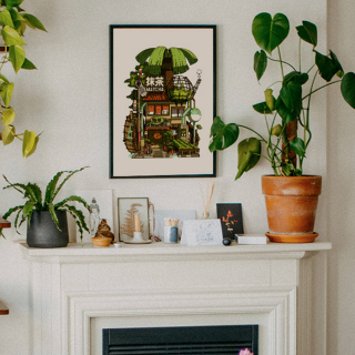 Paiheme Studio Poster: Matcha Storefront