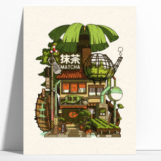 Paiheme Studio Poster: Matcha Storefront