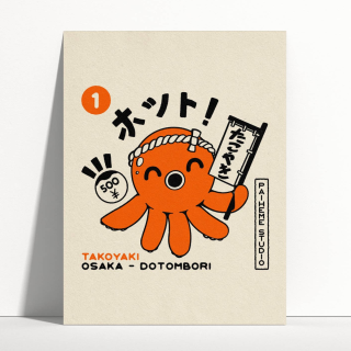 Paiheme Studio Poster: Takoyaki Osaka