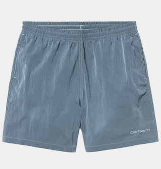 Carhartt WIP Canby Swim Trunks - Clay Blue / White
