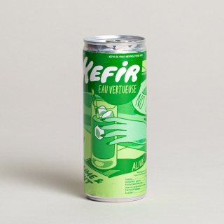 Kéfir Eau Vertueuse: Virtuous Lime & Organic Mint Water Kefir