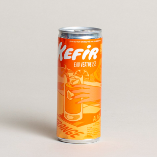 Kéfir Eau Vertueuse: Virtuous Water Kefir with Orange & Organic English Breakfast Tea