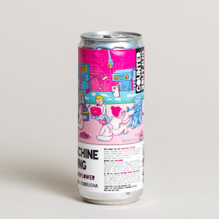 Counter Culture: Raspberry + Elderflower Organic Kombucha Soda // Fruit Machine Learning 