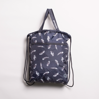 Kitchenersäckli - Feathers Black with ZIP