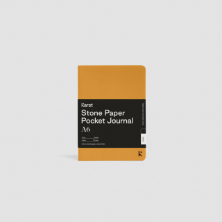 Karst - Stone Paper Pocket Journal A6 Turmeric