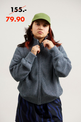 Kitchener Items - Trace Zip Turtleneck - Dark Sea & Keepsake Lilac