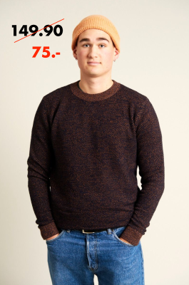 Kitchener Items - Ragnar Duo Optik Pullover - Zimt & Indigo