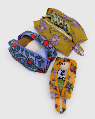 Baggu 3D Zip Set - Night Orchard
