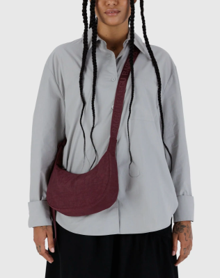 Baggu Small Nylon Crescent Bag - Mahogany