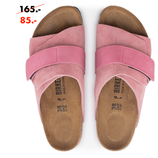 Birkenstock Kyoto Nubuck/Suede Leather Candy Pink - Womens