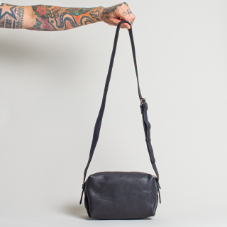 Kitchener Items - Ross Body Bag - Black Cow Washed