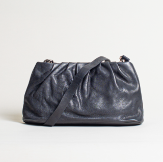 Kitchener Items - Pleated Bag - Black Cow Washed