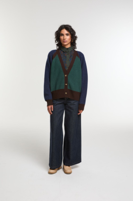Mapoésie - Night Blue Claude Enigme Cardigan