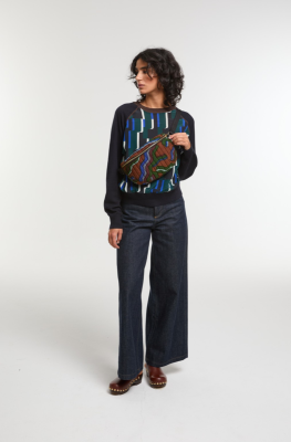 Mapoésie - Blue Chiara Mouvance Bum Bag L