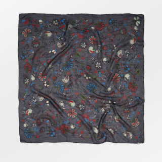 Becksöndergaard - Bromflora Tabby Sia Scarf Asphalt Gray