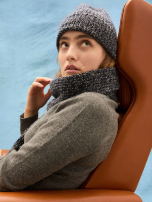 Becksöndergaard - Cashrino Twisted Scarf Blue Nights