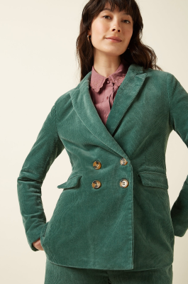 King Louie Tina Blazer Corduroy - Matcha Green