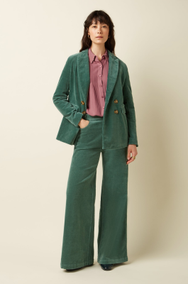 King Louie Tina Blazer Corduroy - Matcha Green