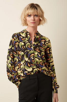 King Louie Maisie Blouse Rumble - Black