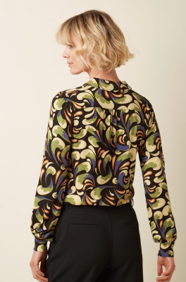 King Louie Maisie Blouse Rumble - Black