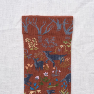 Bonne Maison - Sepia Woodland Sock