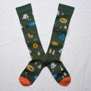 Bonne Maison - Inuit Spirit – Forest Knee-Highs