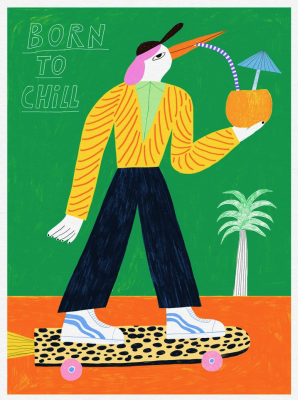 Dans Les Dents - Poster Born To Chill