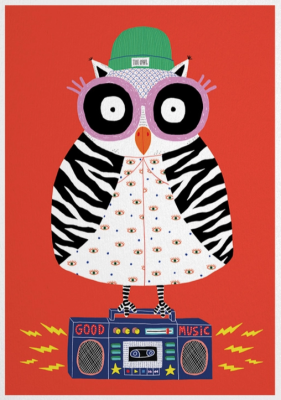 Dans Les Dents - Poster The Owl