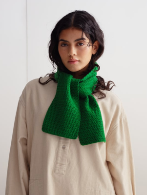 Jo Gordon - Small Stitch Scarf Pagoda & Black