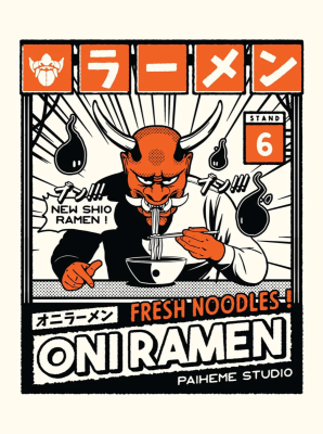 Paiheme Studio Poster: Oni Ramen