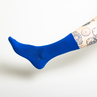 Kitchener Items Socks - Ribbed Electric Blue