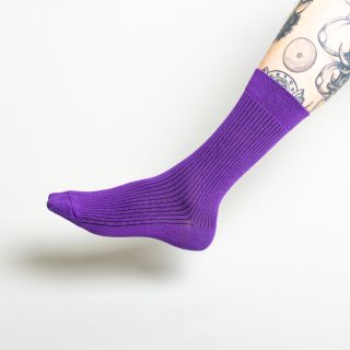 Kitchener Items Socks - Ribbed Viola