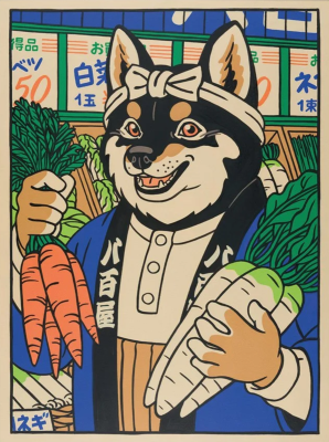 Yeaaah! Studio Poster - The Vegetable Vendor