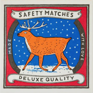 Archivist Gallery Safety Matches: Reindeer