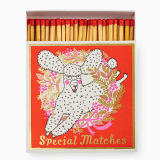 Archivist Gallery Safety Matches: Christmas Poodle