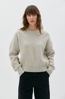 Maska - Elia Wool Cashmere Sweater - Sand Melange