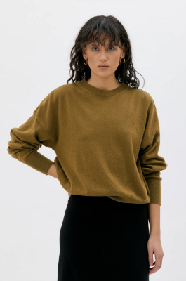 MASKA Ior Cashmere Wool Sweater - Olive