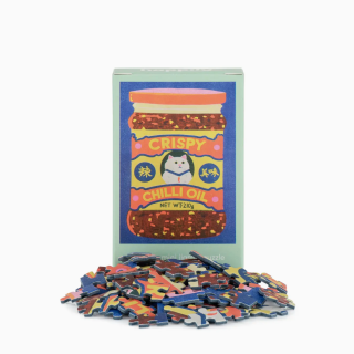 Happily Puzzles Chilli Oil - 99 Piece Mini Jigsaw Puzzle