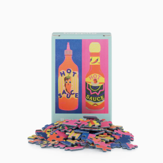 Happily Puzzles Hot Sauce - 99 Piece Mini Jigsaw Puzzle