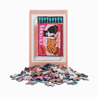Happily Puzzles Matches - 99 Piece Mini Cat Jigsaw Puzzle