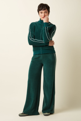 King Louie - Straight Sweat Pants Rina Rib Dragonfly Green