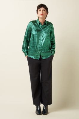 King Louie - Maisie Blouse Flambe Silver Green