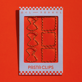 Mel Andrel - Pasta Paper Clips - Ravioli + Farfalle