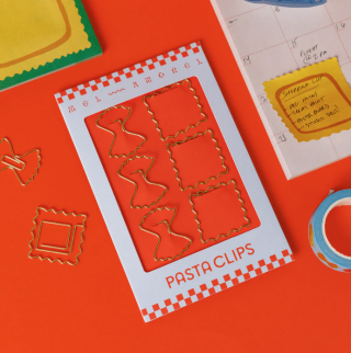Mel Andrel - Pasta Paper Clips - Ravioli + Farfalle