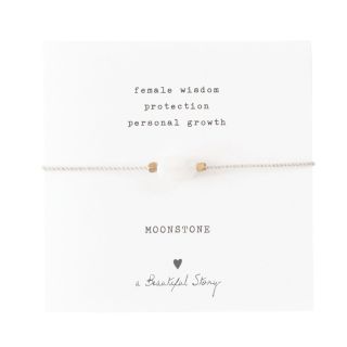 A Beautiful Story - Gemstone Card Moonstone Bracelet