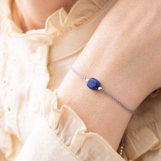 A Beautiful Story - Gemstone Lapis Lazuli Silver Bracelet 
