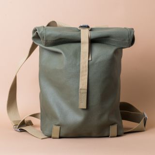 Brooks England Pickwick Cotton Canvas 26l Sage Green Backpack