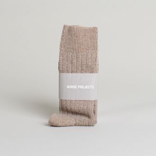 Norse Projects Bjarki Neps Socks Utility Khaki