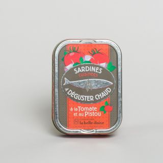 La Belle-Iloise Sardines Cuisinées à Déguster Chaud à la Tomate et au Pistou