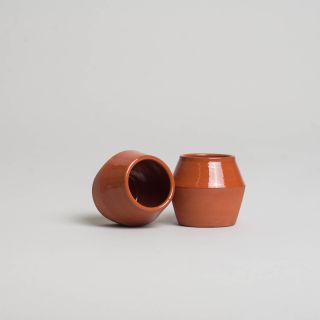 Handmade Portuguese Potttery CACHOPA 2 Cup Set